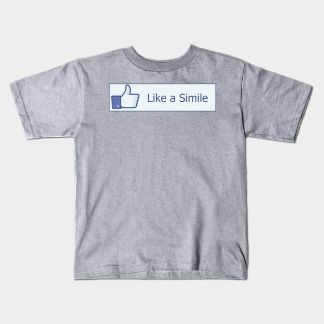 Like a Simile Kids T-Shirt by astroannie